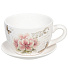 Кашпо керамика, 15х10.5 см, Розовые цветы чайная чашка малая, Y3-1291/318489 - фото 2