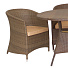 Мебель садовая Верона искусственный ротанг CV003 (стол, 2 кресла, диван), коричневый - фото 2