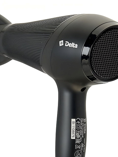 Фен Delta, DL-0948, 2200 Вт, холодный обдув, 3 режима, 2 скорости, с диффузором, черный