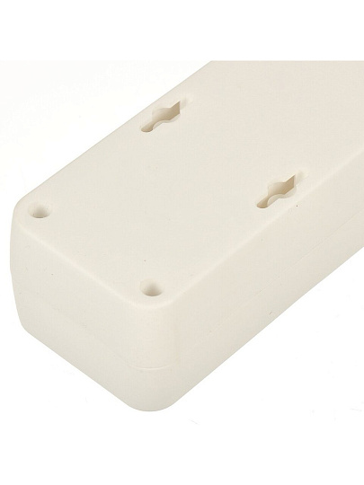 Сетевой фильтр 6 гнезд, 1.9 м, ПВС, 3х1 мм², с заземлением, 16 А, 3.5 кВт, белый, Jett, 171-212