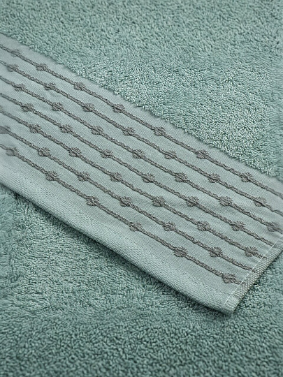 Полотенце банное 50х90 см, 100% хлопок, 470 г/м2, Дафна, ментол, Узбекистан, 532045090