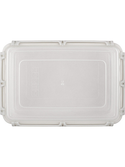 Контейнер пищевой пластик, 0.8 л, 17.9х12.6х6.9 см, пепельный жемчуг, прямоугольный, Plast team, Bergen, PT104310024