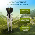 Кресло складное 55х60х82 см, черно-зеленое, ткань, со столиком, 100 кг, Green Days, YTDC024 - фото 16
