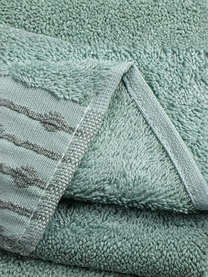 Полотенце банное 50х90 см, 100% хлопок, 470 г/м2, Дафна, ментол, Узбекистан, 532045090