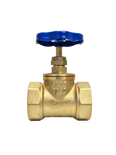 Вентиль г-г, латунь, DN 40, 15Б3р, Ciao, STI