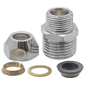 Бочонок 3/8&amp;quot;х1/2&amp;quot;, латунь, с цангой, индивидуальная упаковка, MasterProf - фото 2