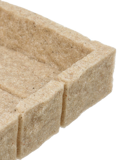 Мыльница настольная, Камень, полистоун, 13.8x9.9x2.5 см, беж, BRE0985AA-SD
