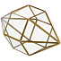 Флорариум 27х13 см, стекло, золотой, Y6-10454 - фото 2