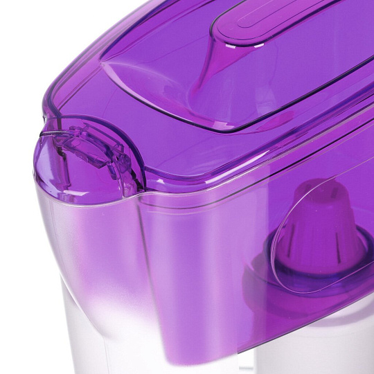 Фильтр-кувшин Гейзер, Мини, для холодной воды, 1 ступ, 2.5 л, сиреневый, 62046