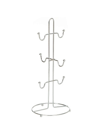 Подставка для кружек, металл, 6 крючков, Y3-1118