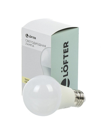 Лампа светодиодная E27, 10 Вт, 75 Вт, 220 В, груша, 3000 К, теплый белый свет, Lofter