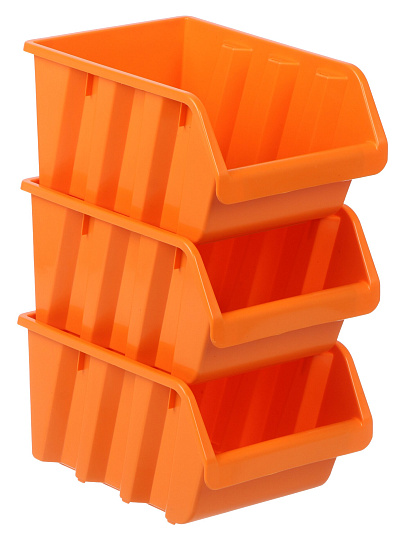 Ящик для метизов, 24.5х17х12.5 см, пластик, Bartex, набор 3 шт