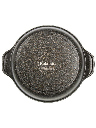 Кастрюля алюминий, антипригарное покрытие, 3 л, крышка стекло, Kukmara, Granit Ultra Induction original, кгои33а, индукция