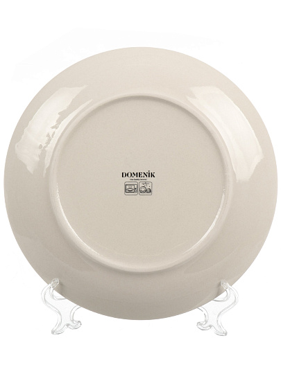 Тарелка обеденная, керамика, 24.8 см, Mood, Domenik, DMD271, дымчато-голубая