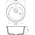 Мойка кухонная врезная, GranFest, Urban, кварцевый песок, 490 мм, одна чаша, черная, GF-UR-649 - фото 3