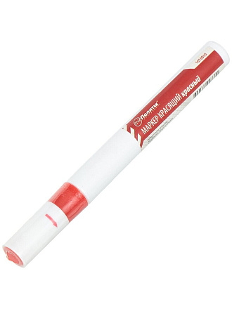 Маркер красящий по картону, металлу, пластику, стеклу, красный, Политех, 1610030