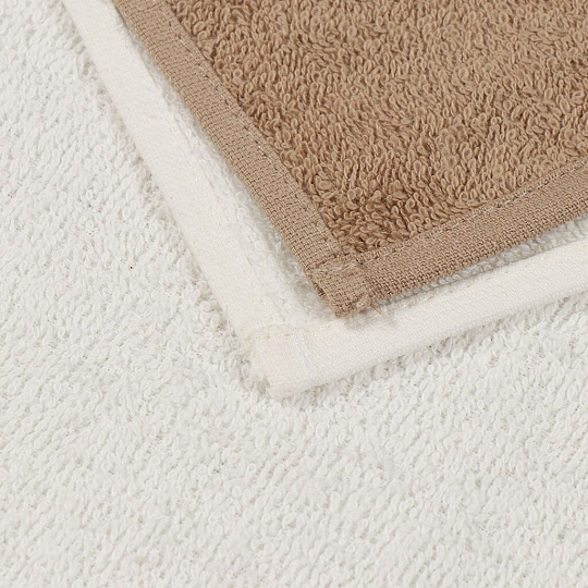 Набор полотенец кухонных 2 шт, 30х50 см, махровый, Bella Carine, Кружка, бежевый, коричневый, Турция, FTS-T2-2