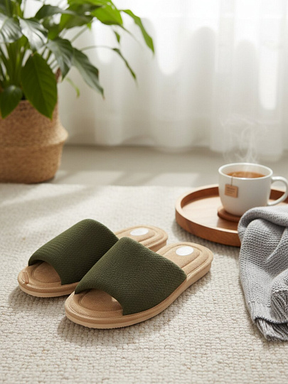 Тапки для женщин, полиэстер, в ассортименте, р. 37, Lucky Land, 5098W-CH-O