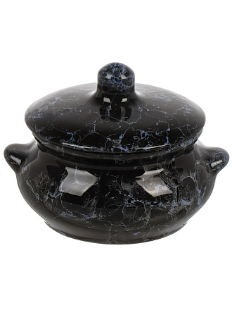 Горшок для жаркого керамика, 0.5 л, Борисовская керамика, Лакомка Вуаль, ВУА00022994