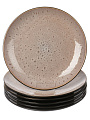 Тарелка обеденная, керамика, 6 шт, 27 см, круглая, Глэнс, Daniks, HMN230212A-D/P - фото 9