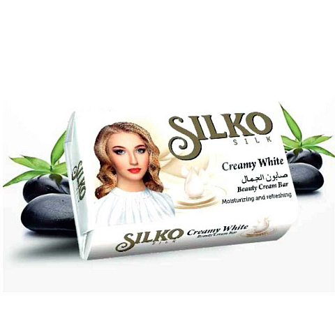 Мыло Silko Silk, Белый крем, 140 г