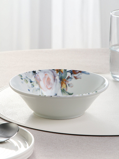 Салатник фарфор, круглый, 17х5 см, 0.6 л, Идиллия Верона, Добрушский фарфоровый завод, 0С2366Ф34