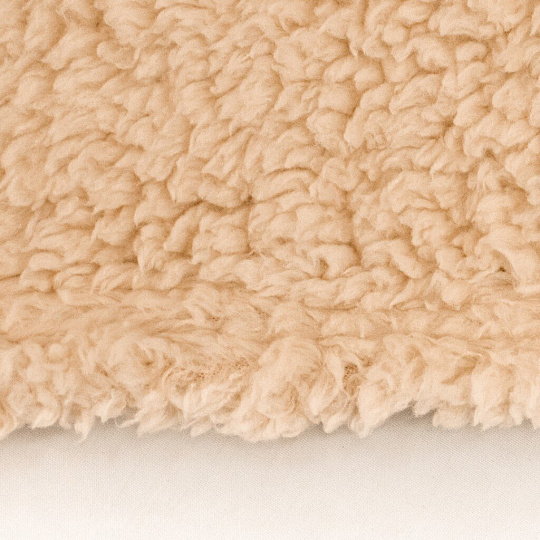 Плед 1.5-спальный, 150х200 см, искусственный мех, 100% полиэстер, Texrepublic, 1520 13-1014, светло-бежевый