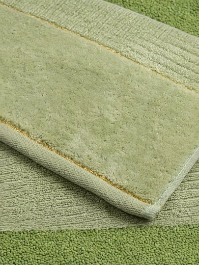 Полотенце банное 70х140 см, 100% хлопок, 500 г/м2, Оксфорд, бледно-зеленое, Узбекистан, 5320270140