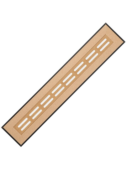 Крышка для экрана радиатора, МДФ, 900х170 мм, черная, DE LUXE, Стильный Дом, v531917