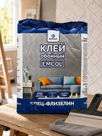 Клей для флизелиновых обоев, Экокласс, Emcol, 200 г