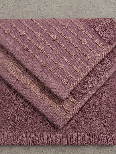 Полотенце банное 70х140 см, 100% хлопок, 470 г/м2, Дафна, темно-сиреневое, Узбекистан, 311670140