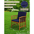 Мебель садовая Green Days, Акация, дерево, стол, 100х43х50 см, 2 кресла, 1 диван, подушка синяя, 140 кг, 119х66х82 см, 4PCS-DT01 - фото 13