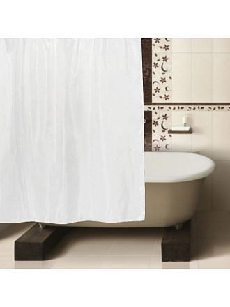Штора для ванной комнаты 180х180 см, полиэстер, РМС, ШП-01