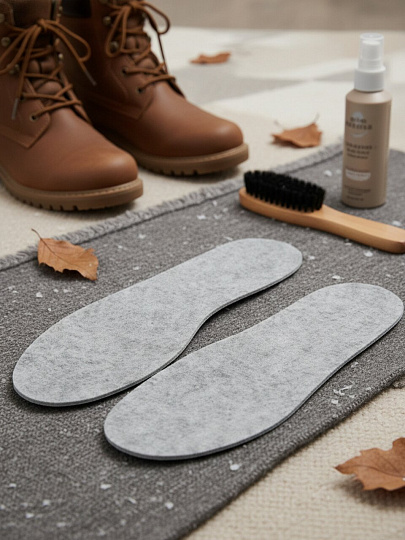 Стельки Eva, универсальные, зимние, войлок, 36-47, Е7804