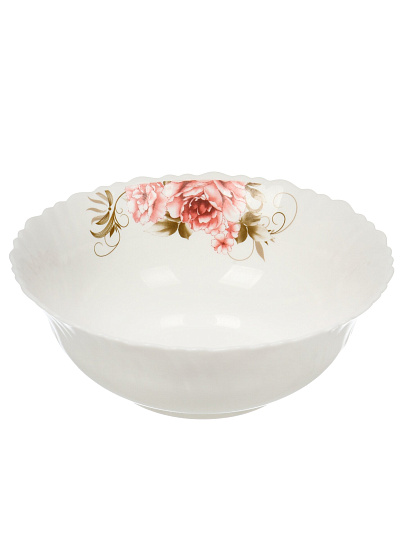 Салатник стеклокерамика, круглый, 18х6.5 см, 0.75 л, Анжелика, Daniks, BY13LTW70