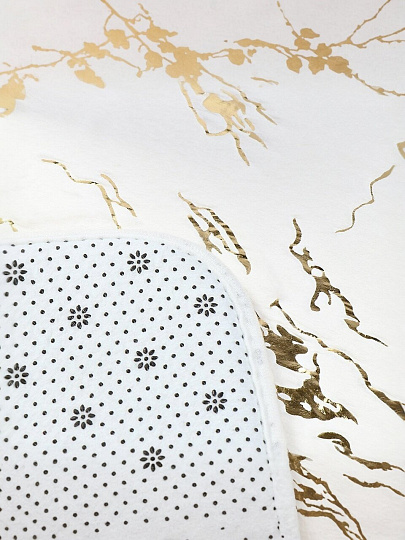 Коврик для ванной, антискользящий, 0.5х0.8 м, полиэстер, белый, Мрамор, MA5186D