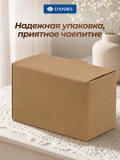 Набор кружек керамика, 2 шт, 350 мл, Крафт, Daniks, Y4-8359