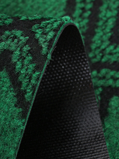 Коврик придверный, 60х90х70 см, прямоуг, 100% полиэстер, влаговпит, зелен., ромб, Жаккард , HP-3616