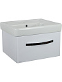 Тумба Коралл 60 600х450х460, подвесная, белая, под умывальник Сомо 60, с ящиком,DORATIZ 9912.817С