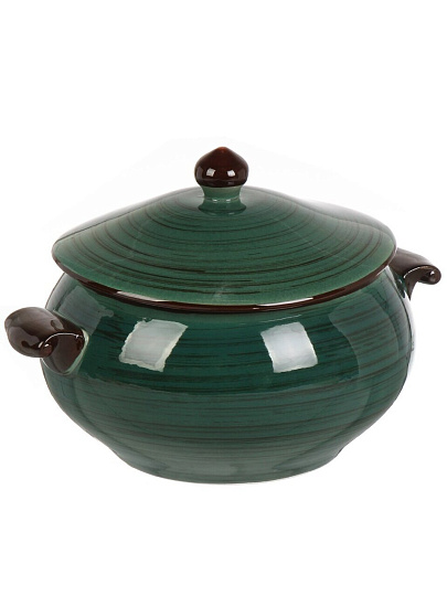 Супник керамика, 2.3 л, 25.3х20.3х16.8 см, Малахит, Y4-9038