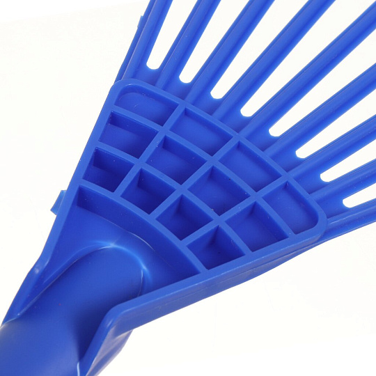 Грабли веерные, 9 зуб, пластик, цветочные, черенок пластиковый