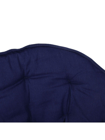 Кресло складное 80х80х78 см, синее, оксфорд, круглое, сталь d 22 мм, 100 кг, 121-096