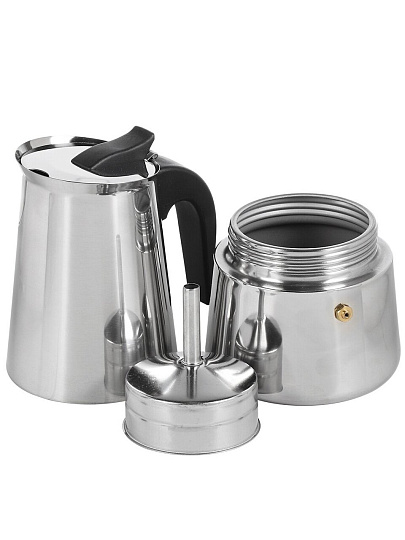 Кофеварка гейзерная, нержавеющая сталь, 0.45 л, Y4-8853