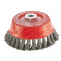 Щетка для УШМ, 125 мм, М14, Чашка, крученая проволока 0,35 мм, Matrix, 74617 - фото 5