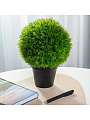 Цветок искусственный декоративный Трава топиарий, в кашпо, 27х20х7 см, A300101