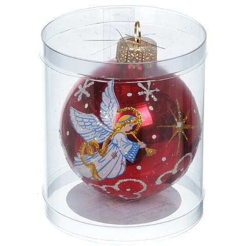 Елочный шар Елочка, Небесный фея, в ассортименте, стекло, С1196