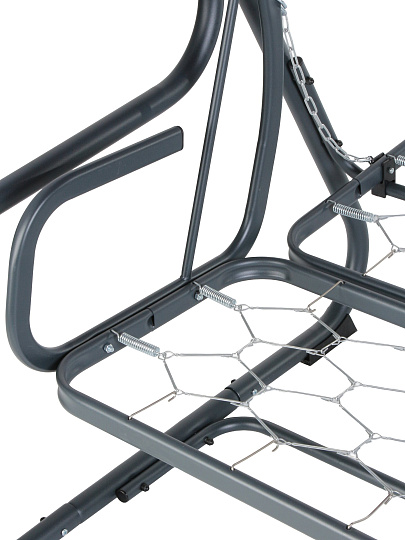 Качели садовые 3-местные, 209.5х127х165 см, 300 кг, Генуя, раскладываются в кровать, с москитной сеткой, бордо, A45A.535, металл