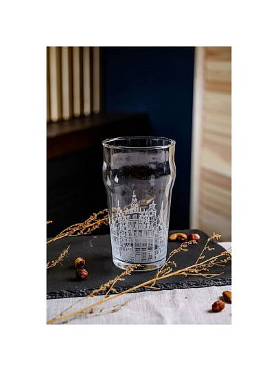 Бокал для пива, 570 мл, стекло, Декостек, Старый город, 2036-Г
