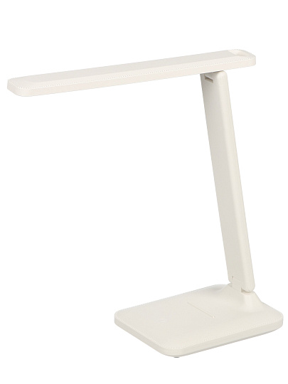 Светильник настольный, 5 Вт, USB+адаптер, белый, абажур белый, A100085, на подставке
