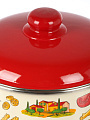 Кастрюля эмалированная сталь, 4 л, крышка сталь, коническая, Appetite, Pasta Italian, 1с46я, индукция - фото 6
